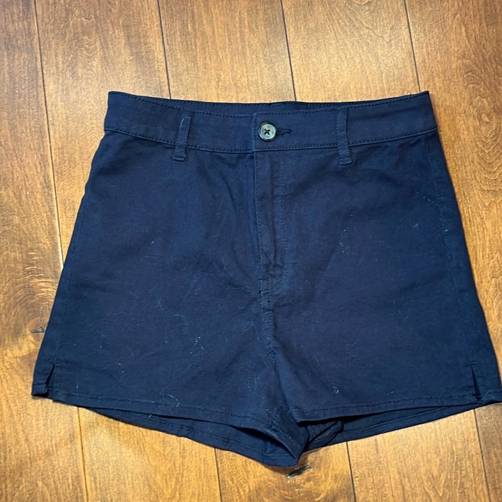Divided Navy Blue Cotton Canvas Blend Shorts Size 6